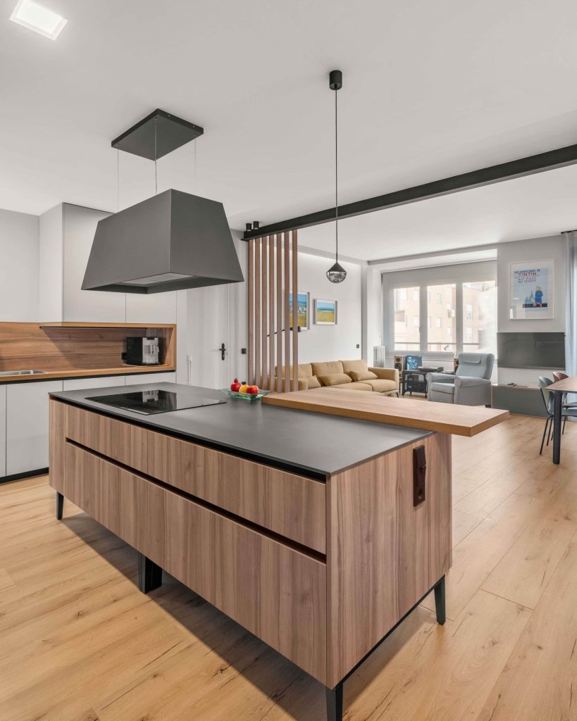 Cocina moderna con isla