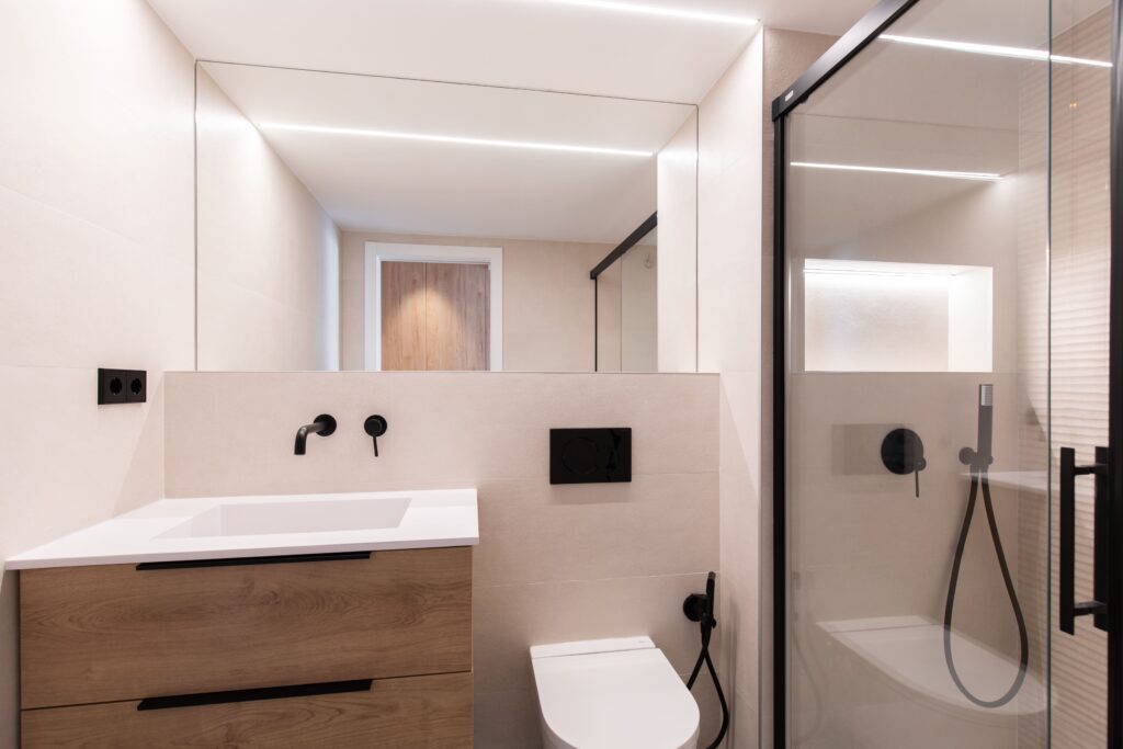 bano moderno con ducha