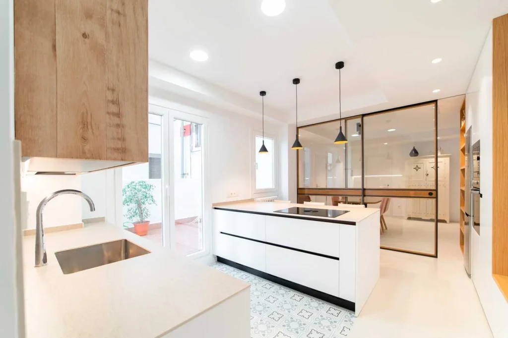 tendencia cocina moderna blanco negro