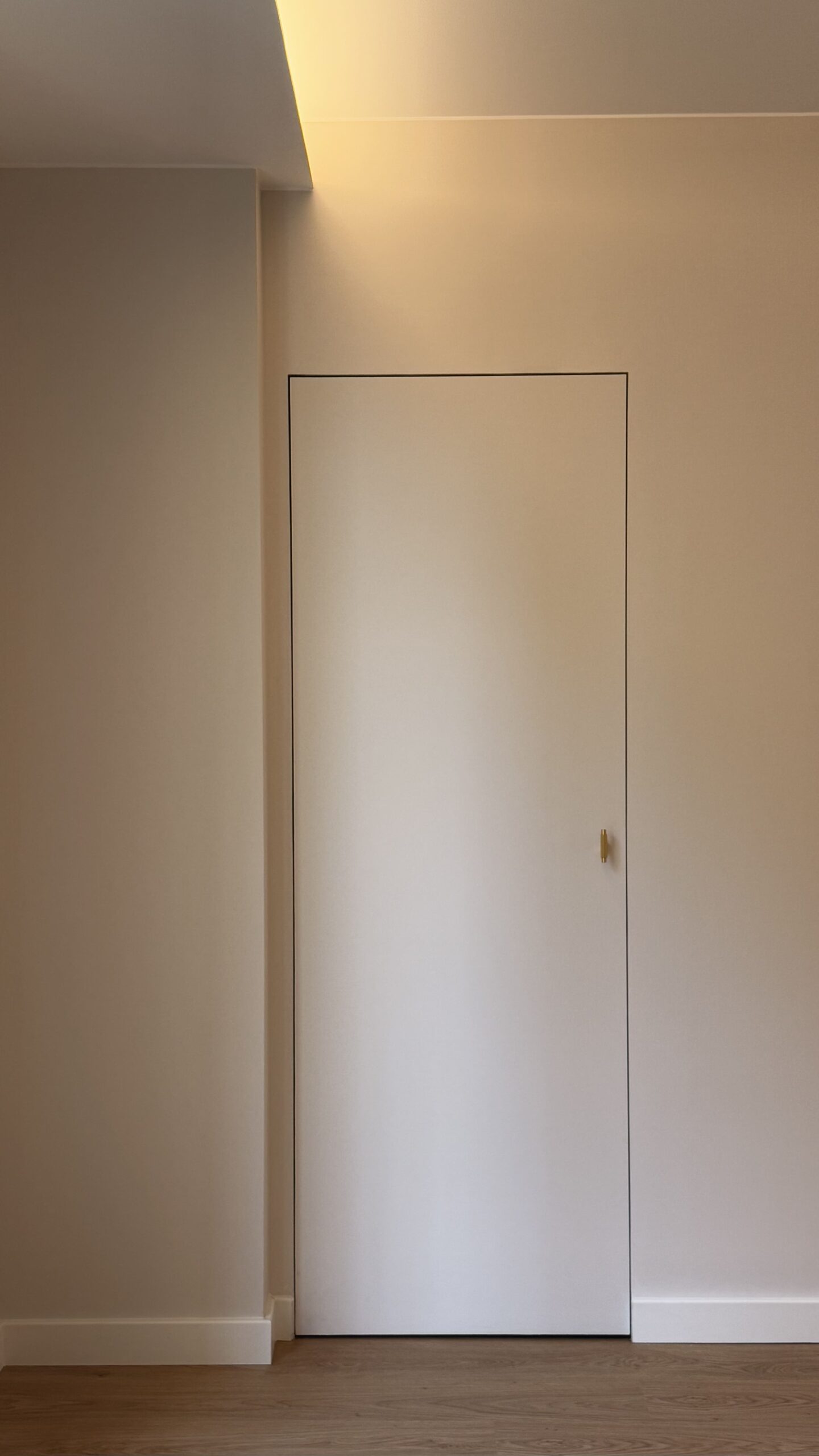 Puerta enrasada en el pasillo, proyecto MP 05