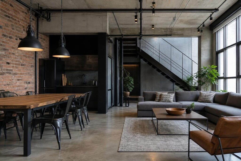 piso de estilo industrial