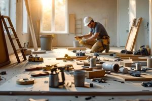 obra construccion interior casa reforma trabajadores